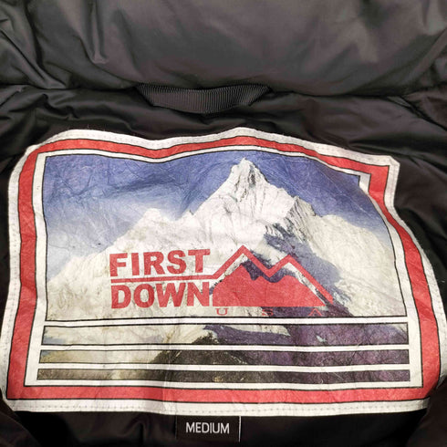 ファーストダウン FIRST DOWN フーデットダウンジャケット メンズ M