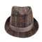 ハリスツイード Harris Tweed ウール100 リボン付き 中折れ チェック ハット メンズ