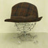 ハリスツイード Harris Tweed ウール100 リボン付き 中折れ チェック ハット メンズ