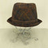 ハリスツイード Harris Tweed ウール100 リボン付き 中折れ チェック ハット メンズ