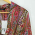 ザラ ZARA マルチプリント ベルテッド スキッパーワンピース レディース import:L