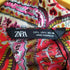 ザラ ZARA マルチプリント ベルテッド スキッパーワンピース レディース import:L