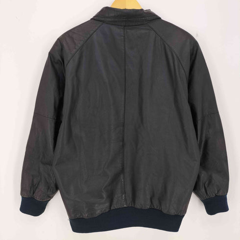 ボックスシルエット 本革 レザーブルゾン メンズ import:M