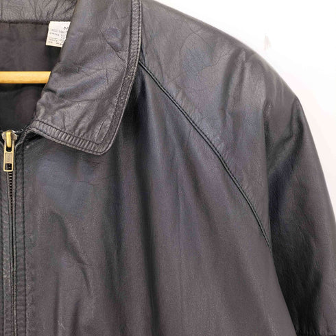 ボックスシルエット 本革 レザーブルゾン メンズ import:M