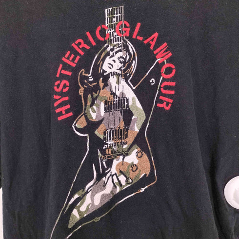 ヒステリックグラマー HYSTERIC GLAMOUR GUITAR GIRL ギター ガール 刺繍 Tシャツ メンズ L