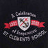 ST.CLEMENTS SCHOOL スタンドカラー メルトン スタジャン 袖&襟レザー メンズ