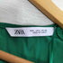 ザラ ZARA レーヨン Vネック ギャザー ワンピース ドレス レディース import:L