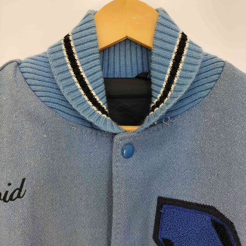 ディロング Delong Brann オールドイングリッシュ 刺繍 袖レザー メルトンスタジャン メンズ 48