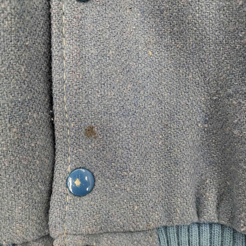ディロング Delong Brann オールドイングリッシュ 刺繍 袖レザー メルトンスタジャン メンズ 48