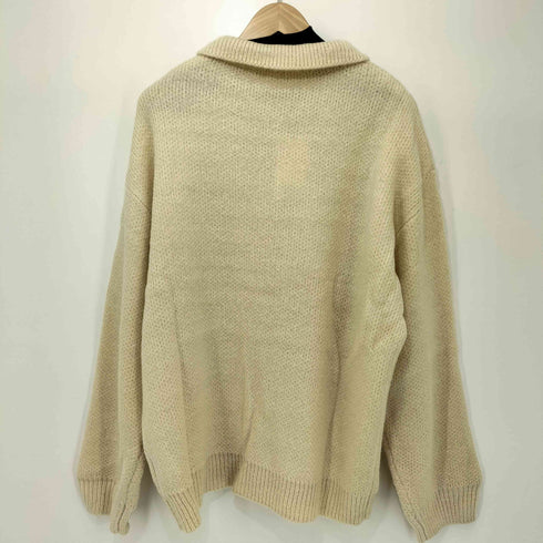 ONCILY 2024AW アイボリー ニットポロ メンズ import:S