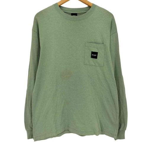 ハフ HUF SET BOX LOGO LS POCKET TEE メンズ JPN:L