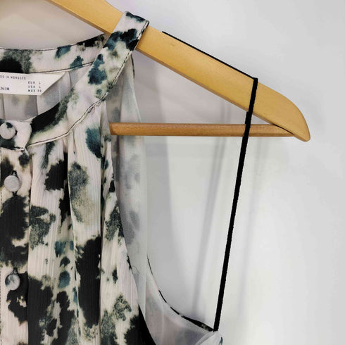 ザラ ZARA Z1975 DENIM ベルテッド ノースリーブワンピース レディース import:L