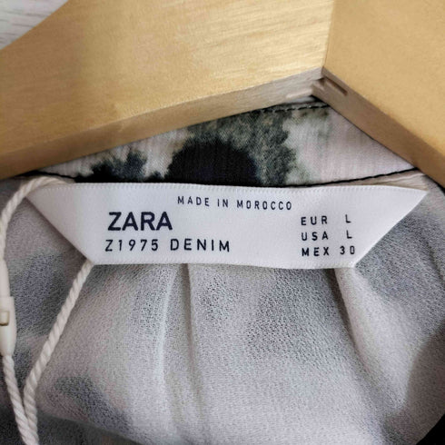 ザラ ZARA Z1975 DENIM ベルテッド ノースリーブワンピース レディース import:L