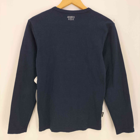 アヴィレックス AVIREX ヘンリーネック長袖Tシャツ メンズ JPN:S