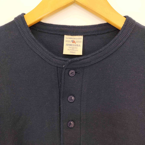 アヴィレックス AVIREX ヘンリーネック長袖Tシャツ メンズ JPN:S