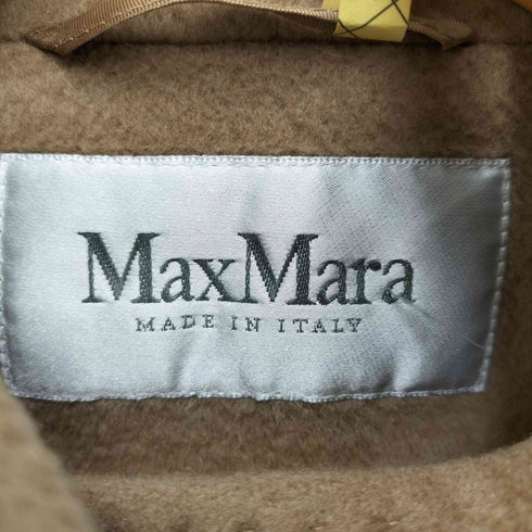 マックスマーラ MAX MARA イタリア製 白タグ カシミヤ 100% フーデッド コート レディース 38