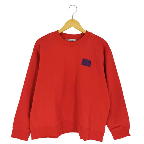 ザラ ZARA 裏起毛 ワッペン クルーネックスウェット レディース import:XL