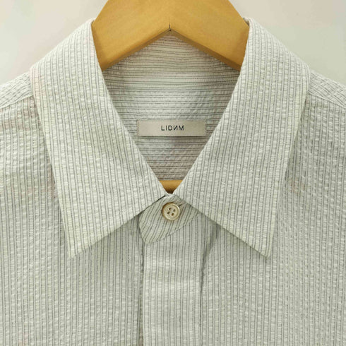 リドム LIDnM SEERSUCKER STRIPE SHIRT メンズ JPN:M