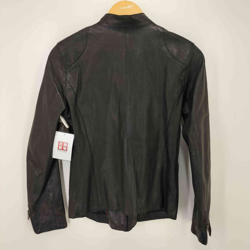 バナナリパブリック BANANA REPUBLIC 羊革 シープレザー ライダースジャケット レディース import:S