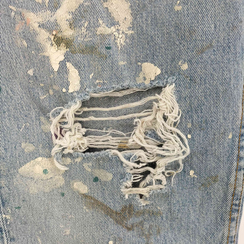 リーバイス Levis USA製 501 ペイント&ダメージ加工 メンズ W36/L30