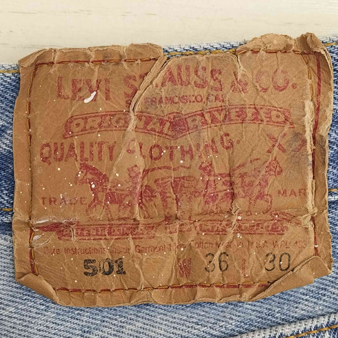 リーバイス Levis USA製 501 ペイント&ダメージ加工 メンズ W36/L30