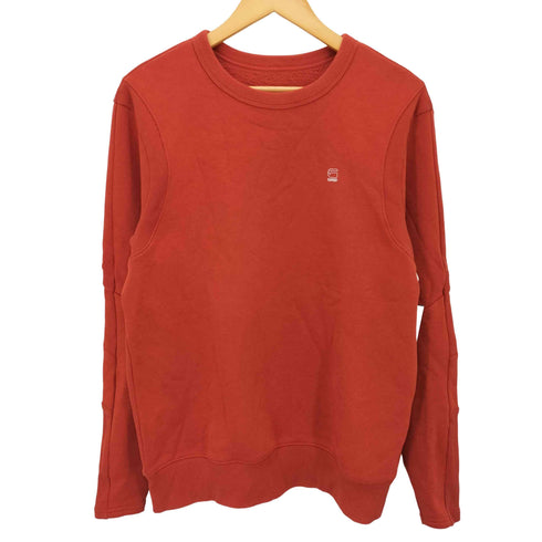 ジースターロー G-STAR RAW MOTAC-X SLIM SW L/S ロゴ プリント クルーネック スウェット メンズ import:M