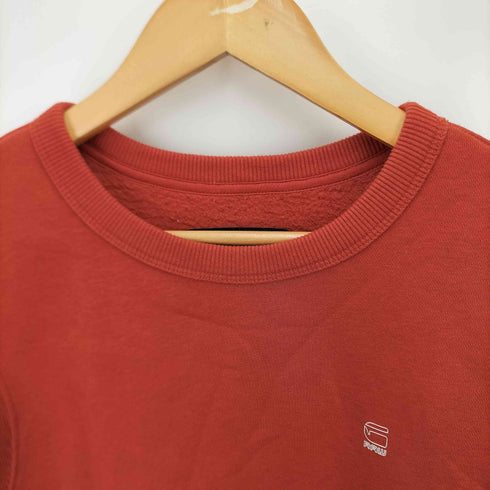 ジースターロー G-STAR RAW MOTAC-X SLIM SW L/S ロゴ プリント クルーネック スウェット メンズ import:M