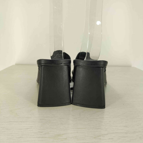 ザラ ZARA レザー ヒール ミュール サンダル レディース 39