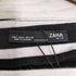 ザラ ZARA サイドボタン スクエアネック ボーダーTシャツ レディース import:L
