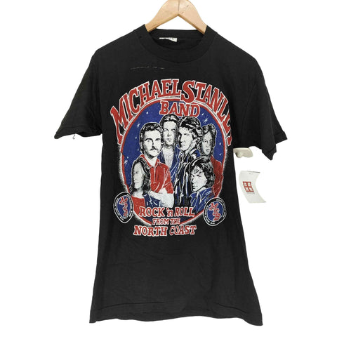 シングルステッチ 両面プリントバンドTシャツ メンズ