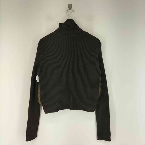 RIVERISLAND ファー切替 ハイネックジップニット レディース 40