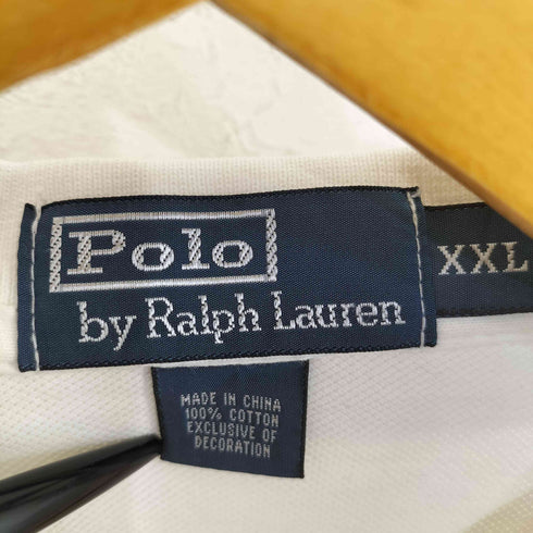 ポロバイラルフローレン Polo by RALPH LAUREN 90-00s スモールポニー刺繍 鹿の子 ポロシャツ メンズ XXL