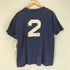 チャンピオン Champion 70-80s USA製 バータグ SUFFERN 両面プリントナンバリングTシャツ メンズ JPN:L