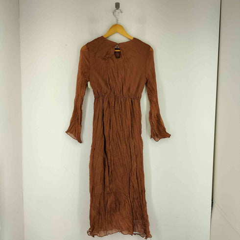 HYR シワ加工 L/Sワンピース レディース JPN:M