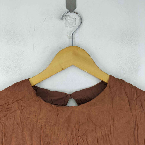HYR シワ加工 L/Sワンピース レディース JPN:M