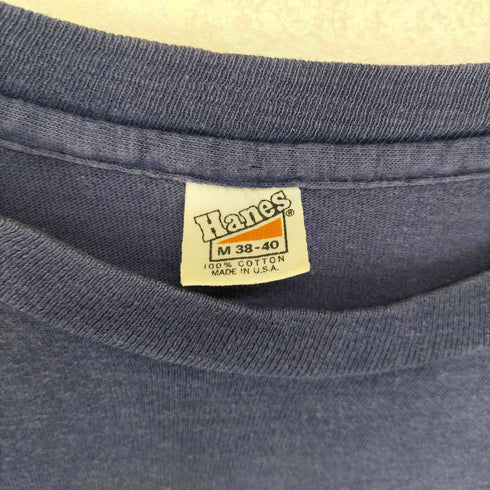 ヘインズ Hanes 70s 三角タグ USA製 両面プリントフロッキーナンバリングTシャツ メンズ JPN:M