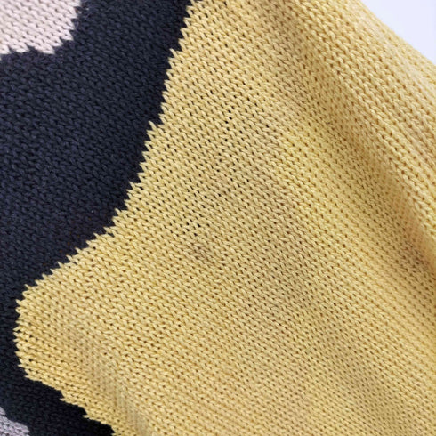 ピエールカルダン pierre cardin 70S デザイン コットン 半袖ニット レディース import:L