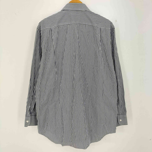 エルメネジルドゼニア Ermenegildo Zegna ホリゾンタルカラー ストライプ ドレスシャツ メンズ 44/17 1/2