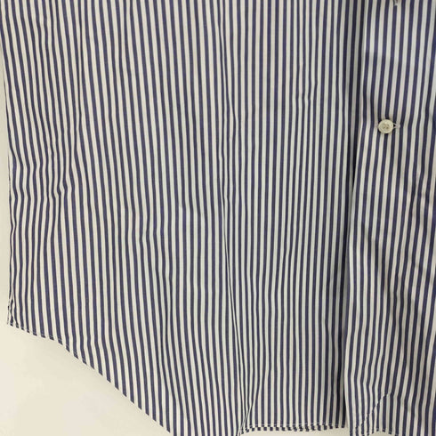エルメネジルドゼニア Ermenegildo Zegna ホリゾンタルカラー ストライプ ドレスシャツ メンズ 44/17 1/2