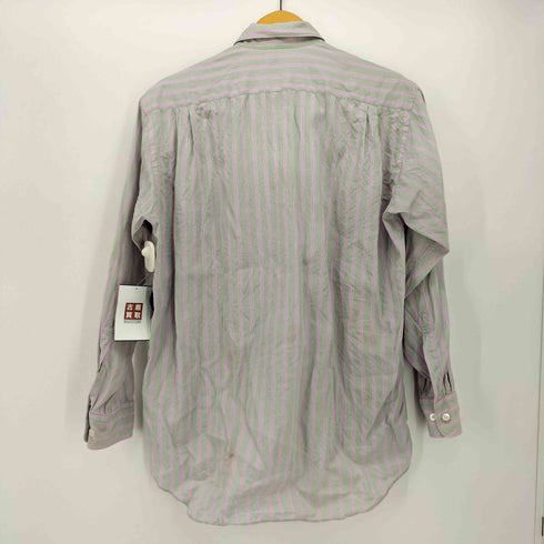 コムデギャルソンオムドゥ COMME des GARCONS HOMME DEUX AD2004 04AW ループタブ ストライプ L/S シャツ メンズ JPN:S