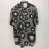 ブラックコムデギャルソン BLACK COMME des GARCONS AD2011 PLAID PATTERN X FLORAL PATTERN PANELED DESIGN SHORT SLEEVE SHIRT 柄切替 レーヨン 半袖 シャツ メンズ JPN:L