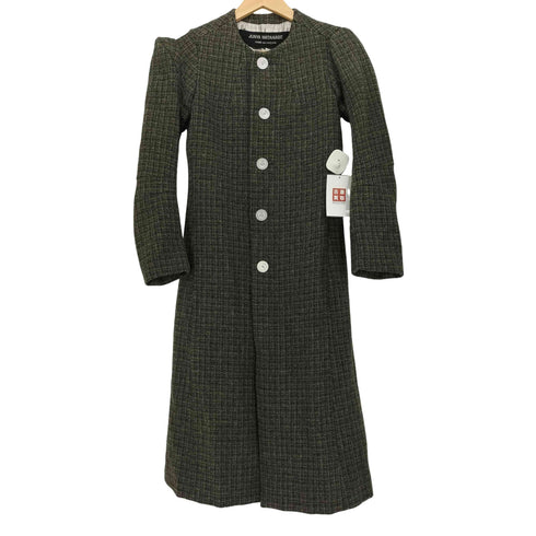 ジュンヤワタナベコムデギャルソン JUNYA WATANABE COMME des GARCONS AD1995 90s チェック ノーカラーウールコート レディース
