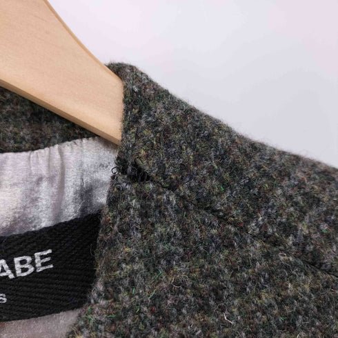 ジュンヤワタナベコムデギャルソン JUNYA WATANABE COMME des GARCONS AD1995 90s チェック ノーカラーウールコート レディース