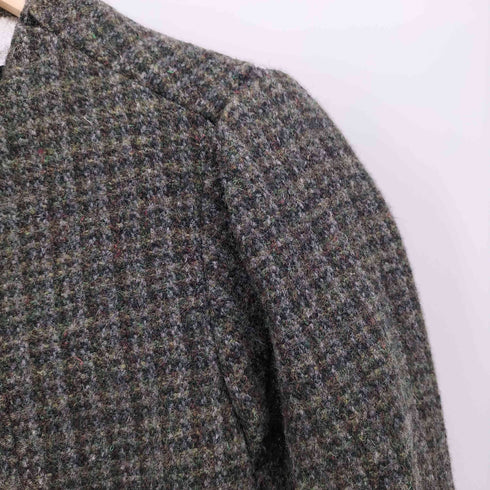 ジュンヤワタナベコムデギャルソン JUNYA WATANABE COMME des GARCONS AD1995 90s チェック ノーカラーウールコート レディース