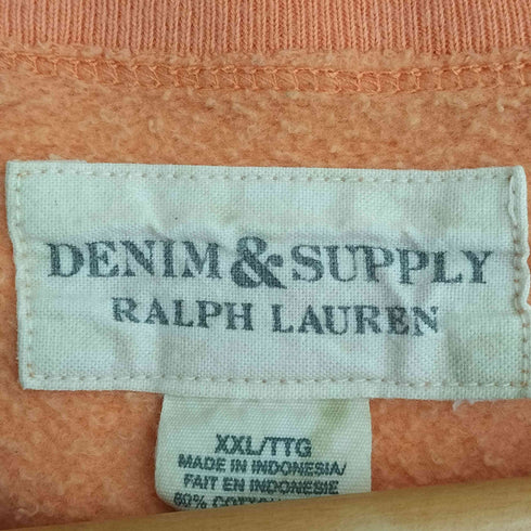 デニムアンドサプライ ラルフローレン DENIM & SUPPLY RALPH LAUREN カットオフ 半袖スウェット ペンキ加工 メンズ import:XXL