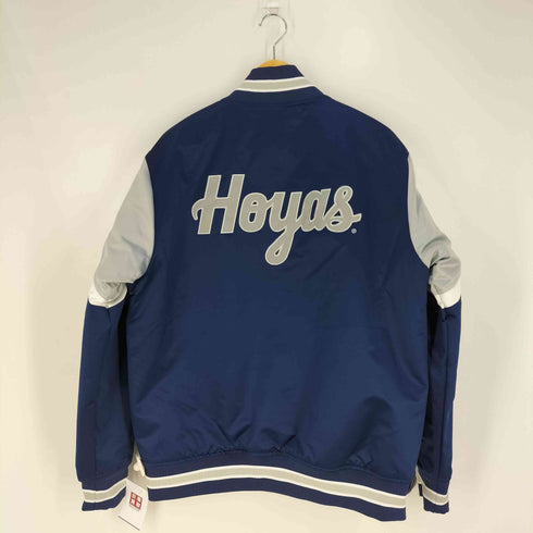 ミッチェルアンドネス mitchell&ness 裏地キルティング カレッジロゴ サテン スタジャン スタジアムジャケット メンズ import:L