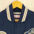 ミッチェルアンドネス mitchell&ness 裏地キルティング カレッジロゴ サテン スタジャン スタジアムジャケット メンズ import:L
