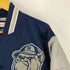 ミッチェルアンドネス mitchell&ness 裏地キルティング カレッジロゴ サテン スタジャン スタジアムジャケット メンズ import:L