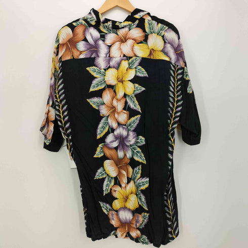 ピエールカルダン pierre cardin 90S レーヨン 花柄 半袖シャツ メンズ import:L