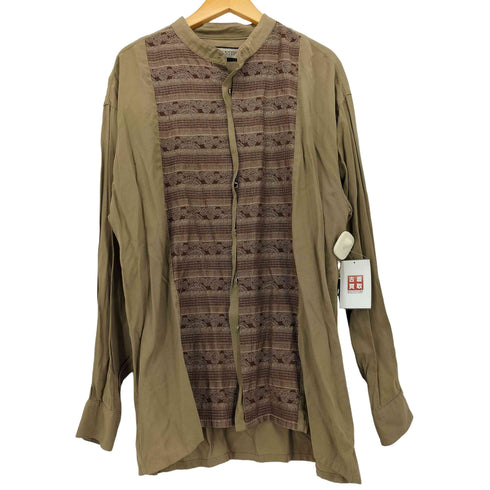 NEW STEP 00-90S 切替 L/S スタンドカラー シャツ メンズ